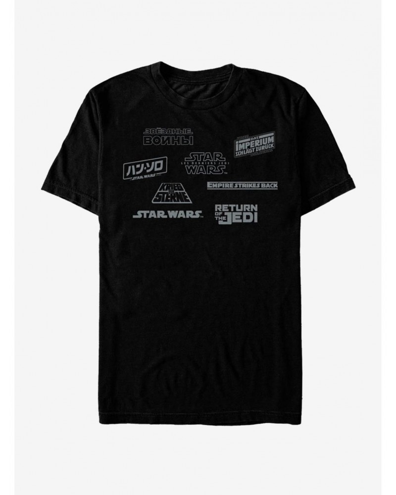 Star Wars Star Logos T-Shirt $5.28 T-Shirts