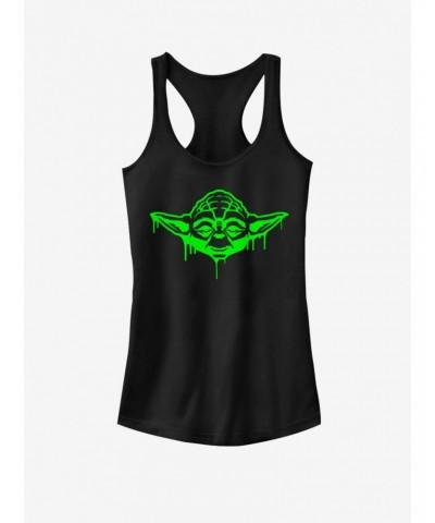 Star Wars Oozing Yoda Girls Tank $8.96 Tanks