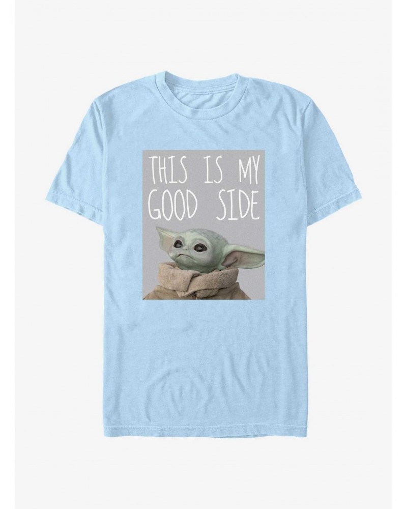 Star Wars The Mandalorian Grogu My Good Side T-Shirt $7.45 T-Shirts