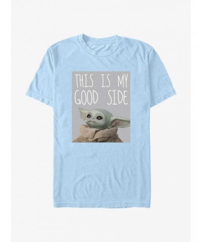 Star Wars The Mandalorian Grogu My Good Side T-Shirt $7.45 T-Shirts