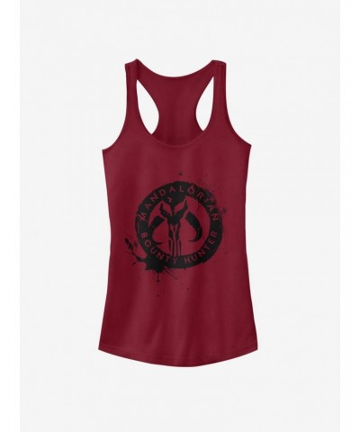 Star Wars The Mandalorian Painted Skull Girls Tank $9.36 Tanks