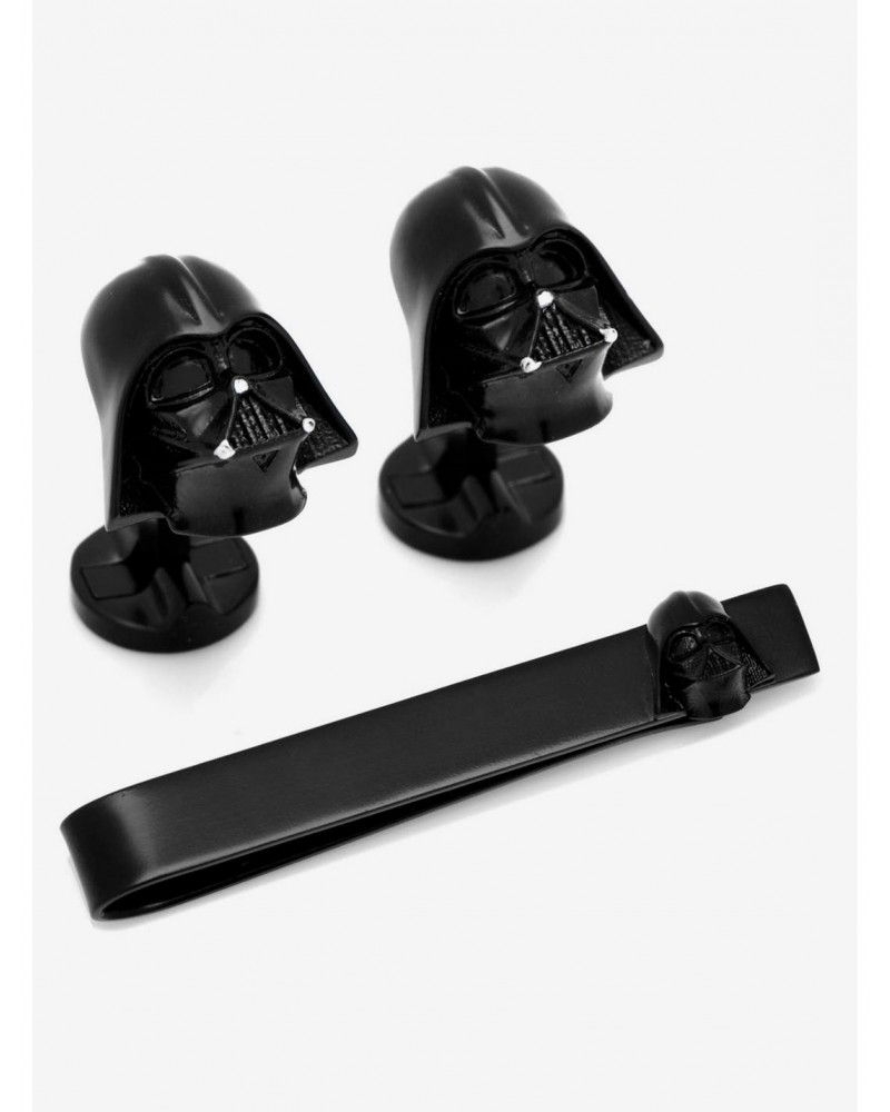 Star Wars 3D Darth Vader Cufflinks and Tie Bar Set $91.03 Bar Set