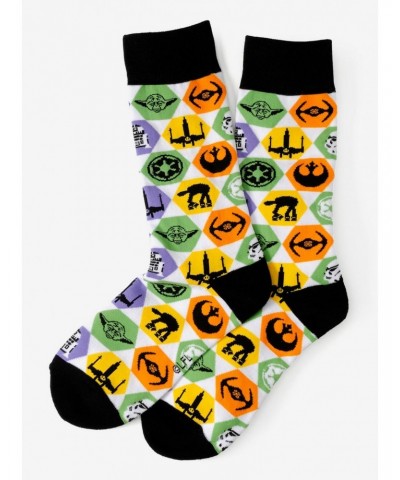 Star Wars Icons Multicolor Crew Socks $7.18 Socks