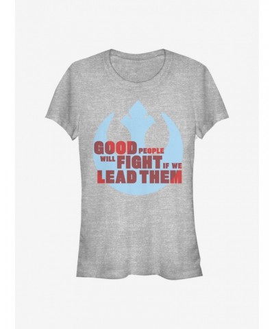 Star Wars: The Rise Of Skywalker Rebel Leader Girls T-Shirt $5.66 T-Shirts