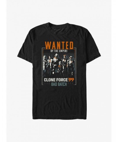 Star Wars: The Bad Batch Wanted Clones T-Shirt $7.77 T-Shirts