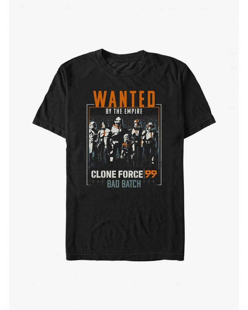 Star Wars: The Bad Batch Wanted Clones T-Shirt $7.77 T-Shirts