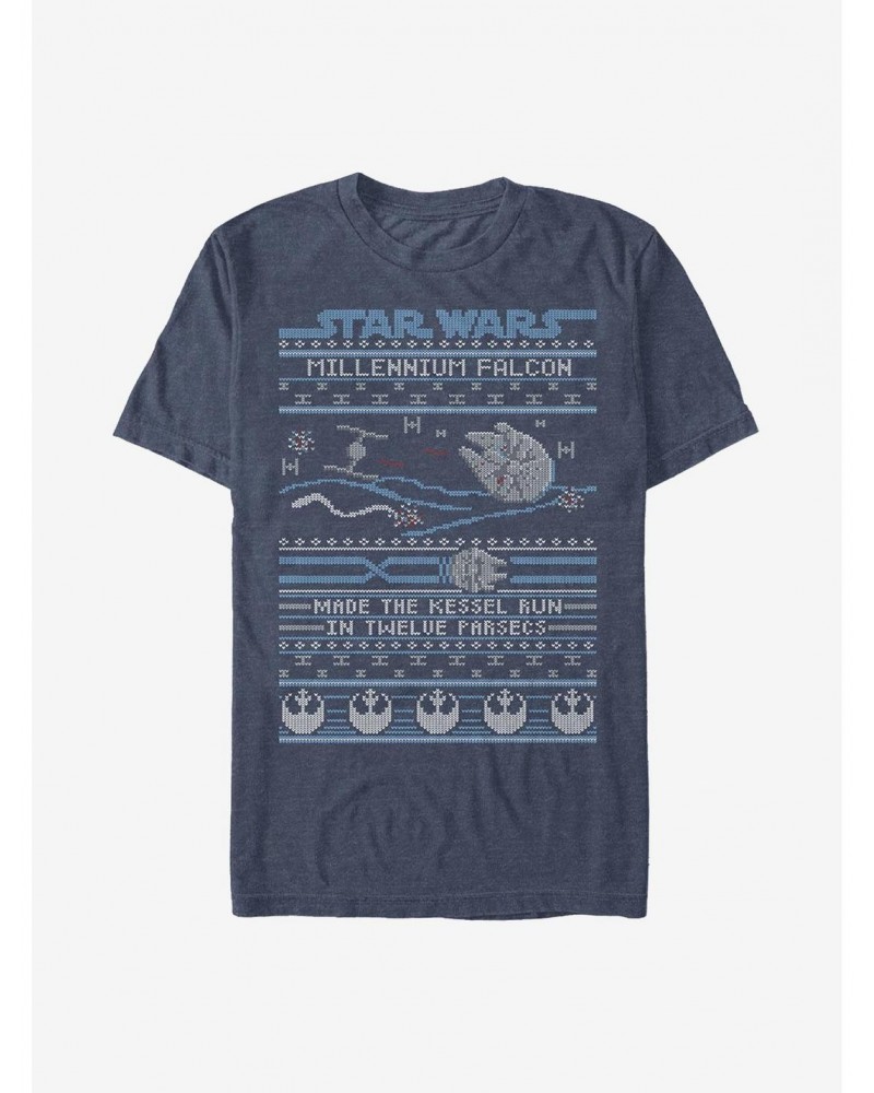 Star Wars: The Force Awakens Falcon Ugly Holiday T-Shirt $4.81 T-Shirts