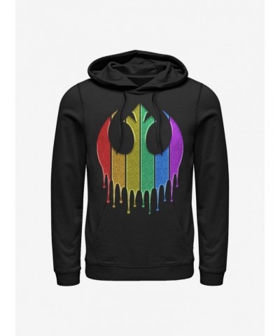 Star Wars Rainbow Rebel Drip Hoodie $16.16 Hoodies