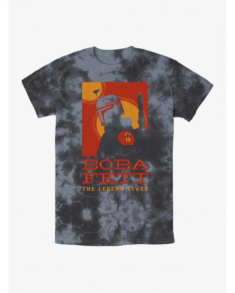 Star Wars Boba Fett Poster Tie-Dye T-Shirt $5.55 T-Shirts