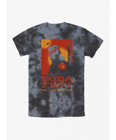 Star Wars Boba Fett Poster Tie-Dye T-Shirt $5.55 T-Shirts