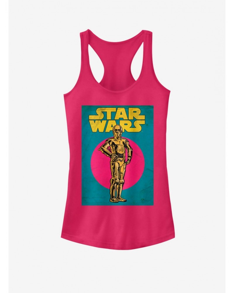 Star Wars C3PO Card Girls Tank $7.77 Tanks