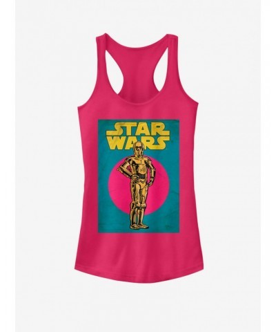 Star Wars C3PO Card Girls Tank $7.77 Tanks