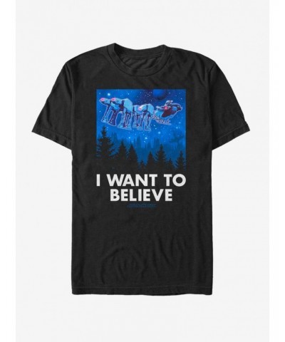 Star Wars Believe AT-AT Reindeer Vader Sleigh T-Shirt $6.21 T-Shirts