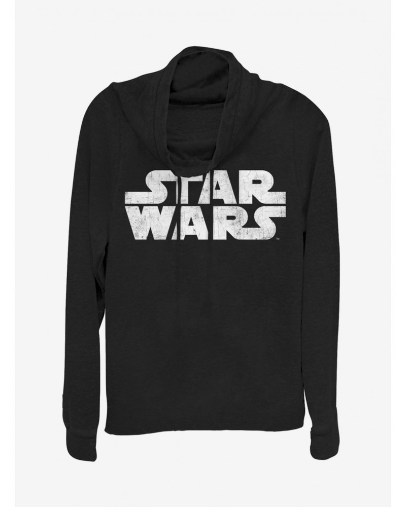 Star Wars Simplest Logo Cowlneck Long-Sleeve Girls Top $12.93 Tops