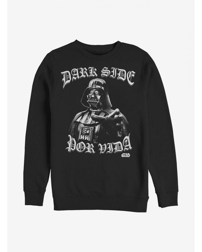 Star Wars Dark Side Por Vida Sweatshirt $13.28 Sweatshirts