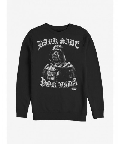 Star Wars Dark Side Por Vida Sweatshirt $13.28 Sweatshirts