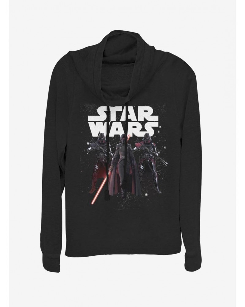 Star Wars Jedi: Fallen Order Big Three Cowl Neck Long-Sleeve Girls Top $11.85 Tops