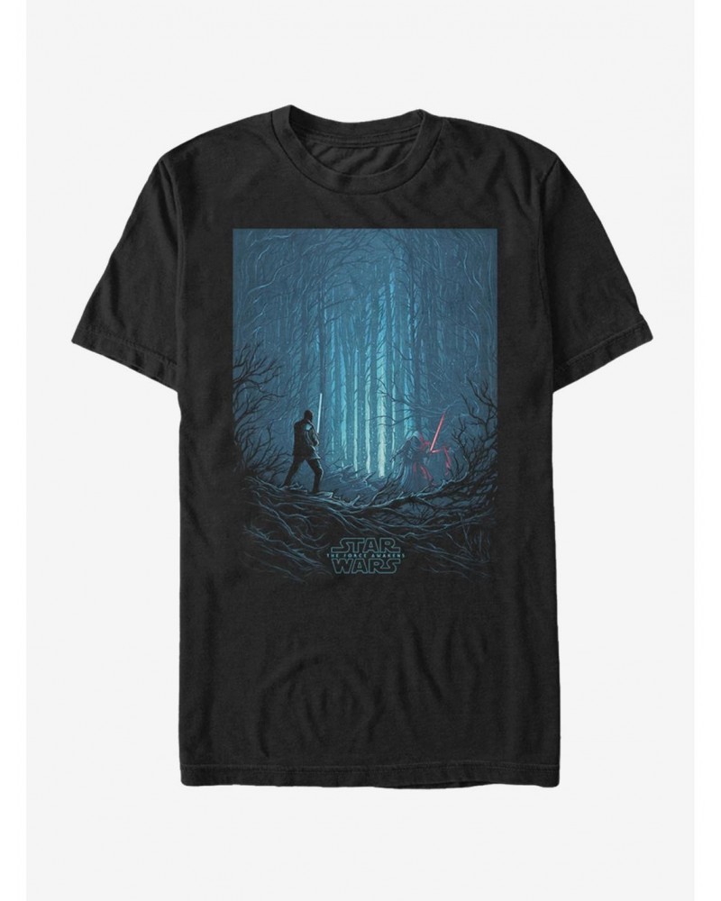 Star Wars Snow Forest Battle T-Shirt $5.12 T-Shirts