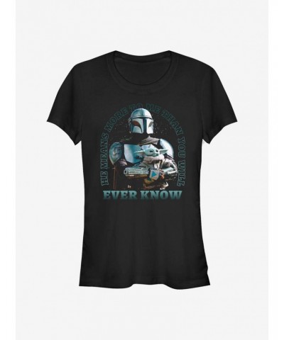 Star Wars The Mandalorian Meaningful The Child Girls T-Shirt $7.77 T-Shirts