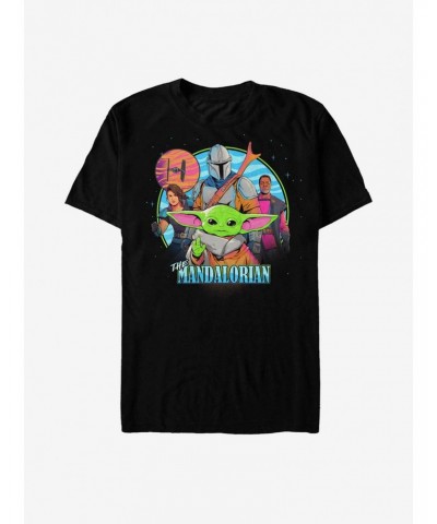 Star Wars The Mandalorian Bright Art Team T-Shirt $5.12 T-Shirts