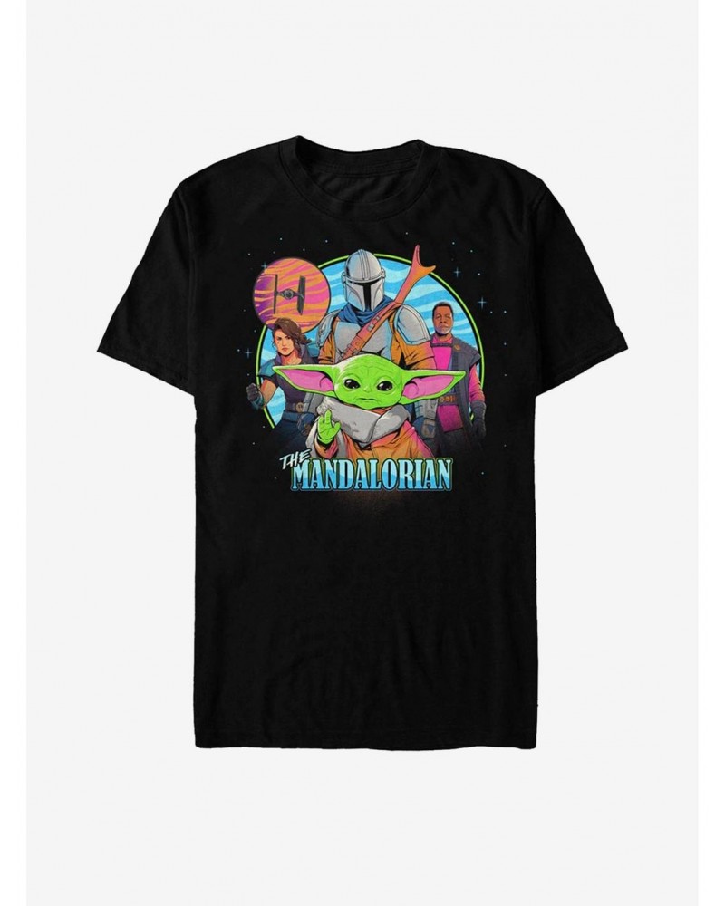 Star Wars The Mandalorian Bright Art Team T-Shirt $5.12 T-Shirts