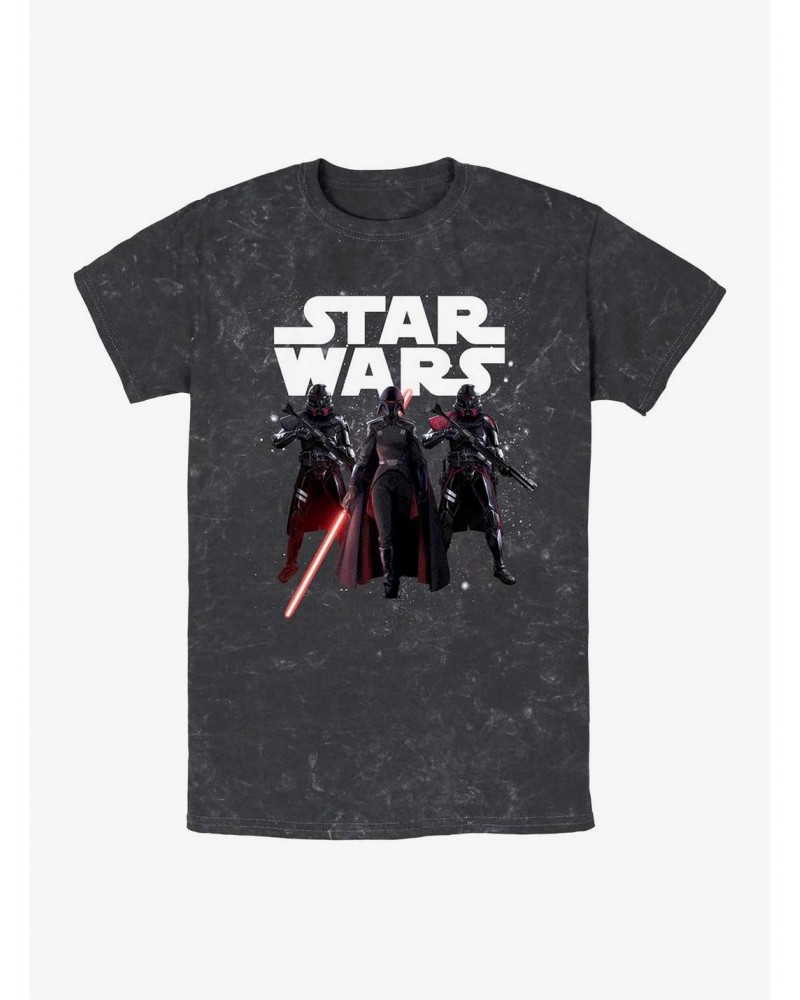 Star Wars Jedi: Fallen Order Big Three Mineral Wash T-Shirt $5.39 T-Shirts