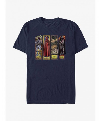 Star Wars Return of the Jedi 40th Anniversary Stained Glass Characters T-Shirt $5.59 T-Shirts