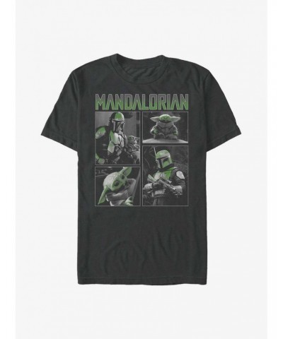 Star Wars The Mandalorian Mandalorian Grid T-Shirt $7.30 T-Shirts