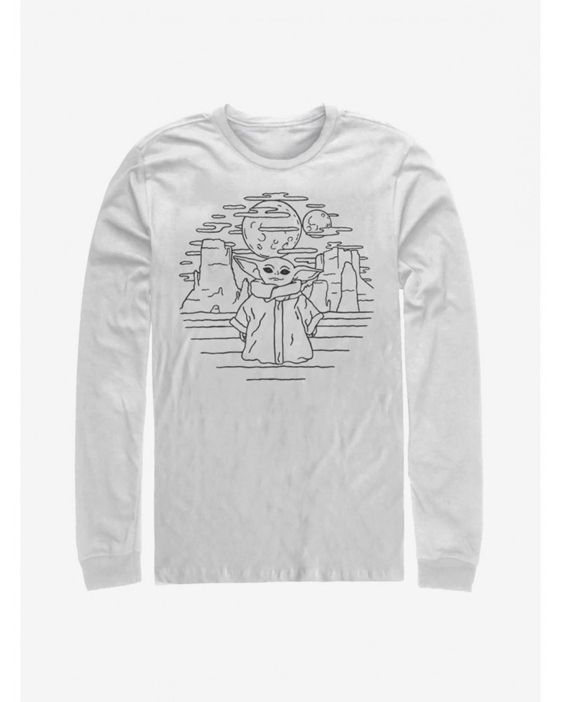 Star Wars The Mandalorian The Child Doodle Long-Sleeve T-Shirt $9.74 T-Shirts