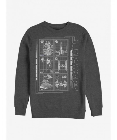 Star Wars Battle Ships Sweatshirt $11.22 Sweatshirts