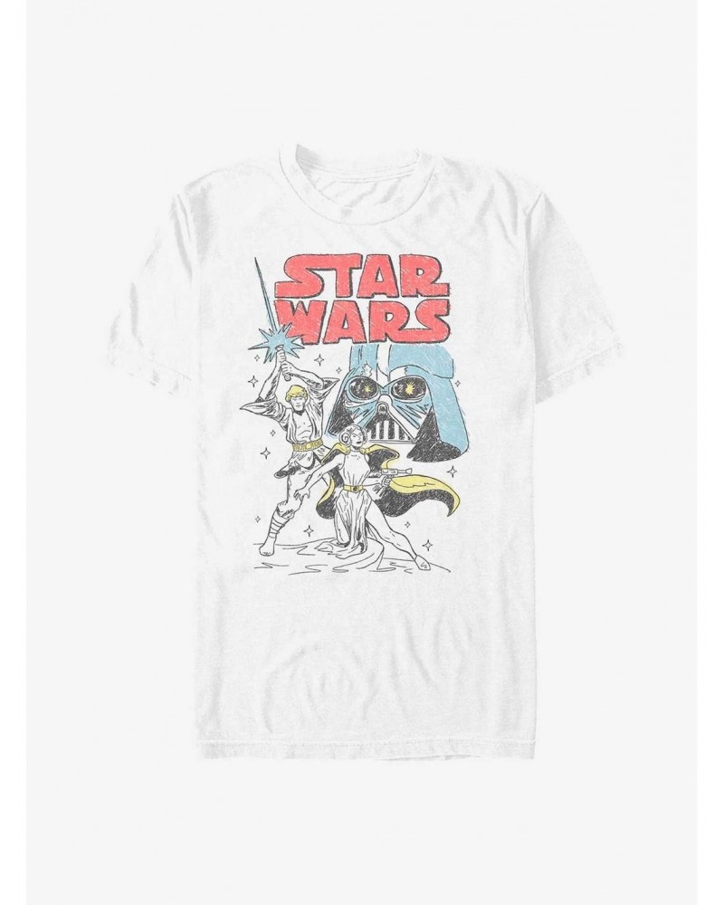 Star Wars Skywalker Family Doodle Poster T-Shirt $6.52 T-Shirts