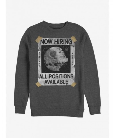 Star Wars All Positions Available Death Star Sweatshirt $9.15 Sweatshirts