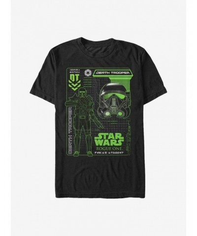 Star Wars Rogue One: A Star Wars Story Death Trooper Helmet Heavy T-Shirt $7.61 T-Shirts