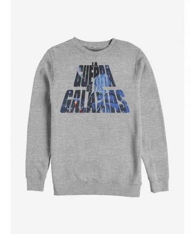 Star Wars De Las Galaxias Crew Sweatshirt $9.74 Sweatshirts