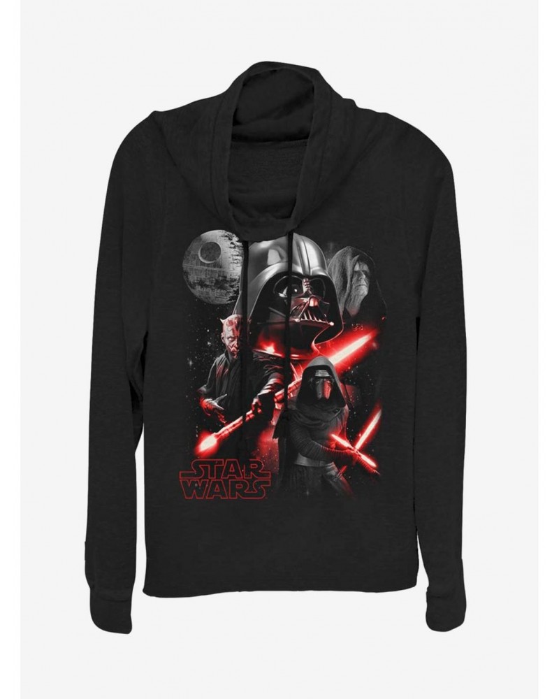 Star Wars Poster Style Cowl Neck Long-Sleeve Girls Top $15.80 Tops