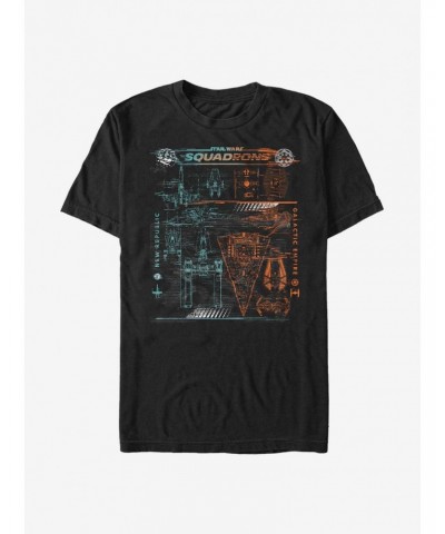 Star Wars So Many Ships T-Shirt $7.14 T-Shirts