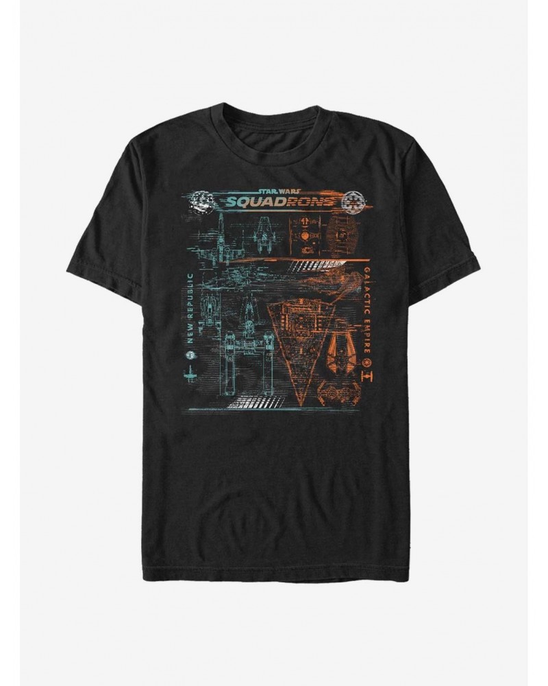 Star Wars So Many Ships T-Shirt $7.14 T-Shirts