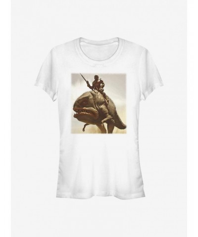 Star Wars The Mandalorian Mando Hero Shot Girls T-Shirt $6.63 T-Shirts