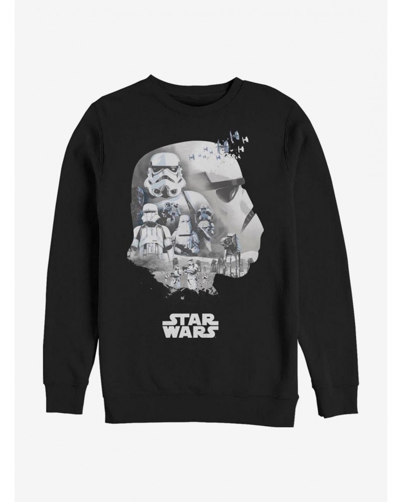 Star Wars Trooper Head Fill Crew Sweatshirt $10.04 Sweatshirts