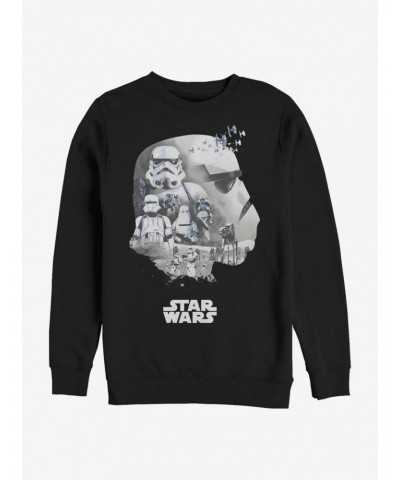 Star Wars Trooper Head Fill Crew Sweatshirt $10.04 Sweatshirts