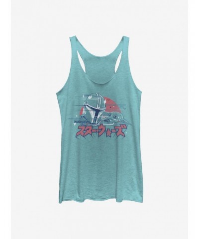 Star Wars The Mandalorian Mando And The Child Lettering Girls Tank $7.25 Tanks