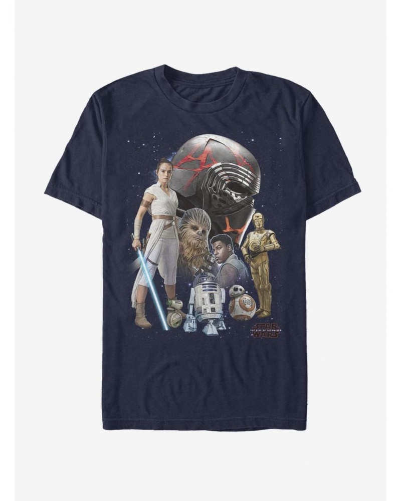 Star Wars: The Rise of Skywalker Galaxies Heroes T-Shirt $5.44 T-Shirts