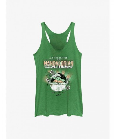 Star Wars The Mandalorian Floral Child Girls Tank Top $6.63 Tops