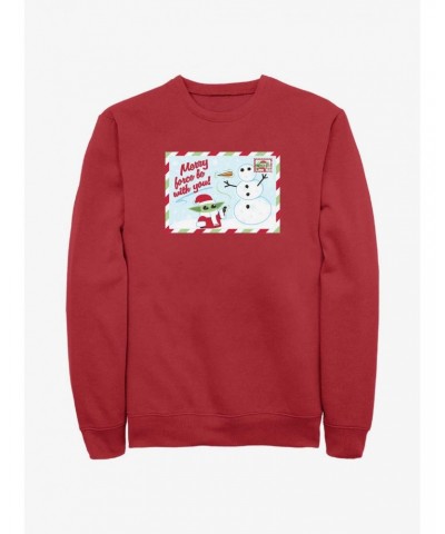 Star Wars The Mandalorian Merry Force Postcard Sweatshirt $12.99 Sweatshirts