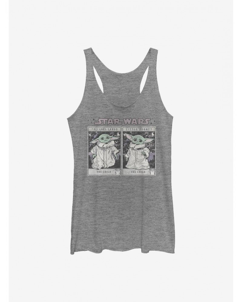 Star Wars The Mandalorian The Child Tarot Cards Girls Tank $8.08 Tanks