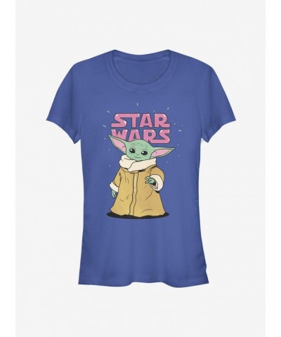 Star Wars The Mandalorian The Child Stance Girls T-Shirt $7.77 T-Shirts