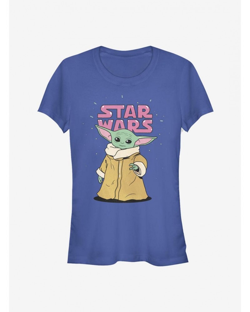 Star Wars The Mandalorian The Child Stance Girls T-Shirt $7.77 T-Shirts