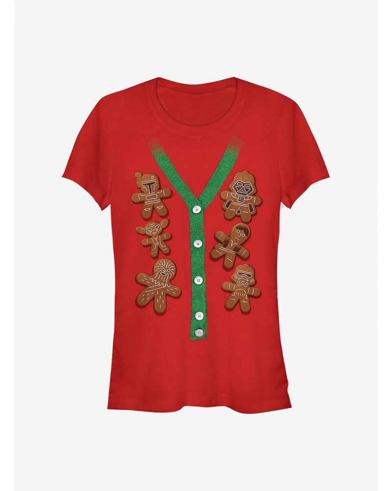 Star Wars Christmas Vest Holiday Cookies Girls T-Shirt $7.77 T-Shirts