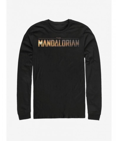 Star Wars The Mandalorian Logo Long-Sleeve T-Shirt $10.53 T-Shirts