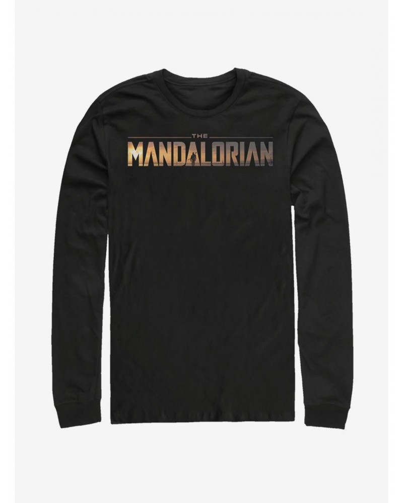 Star Wars The Mandalorian Logo Long-Sleeve T-Shirt $10.53 T-Shirts